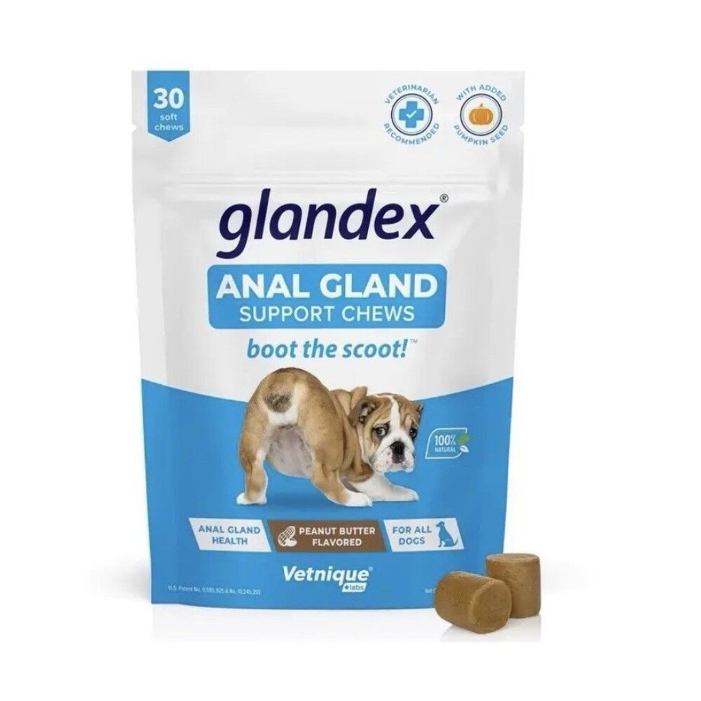 Glandex Peanut Butter Soft Chews for Dogs (30 count)